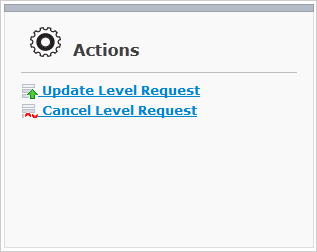 Desktop LevelRequests Detailed Summary Actions