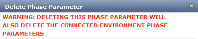 GlobAdm PhaseParameter Delete Warning