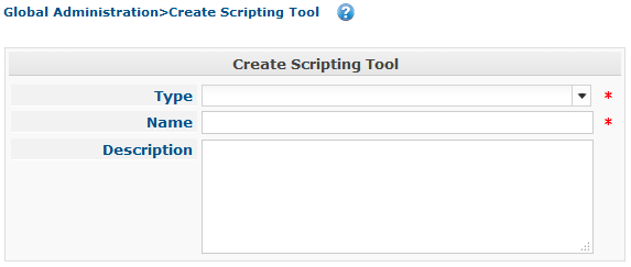 GlobAdm ScriptingTools Create