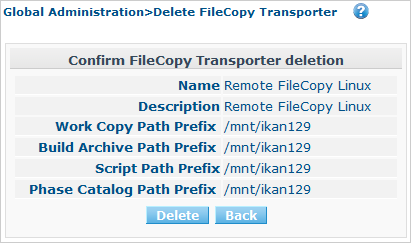 GlobAdm Transporters FileCopy Delete