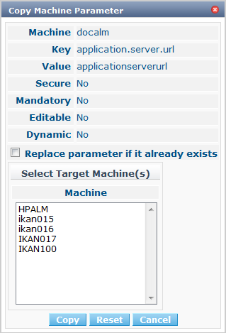 GlobAdmin Machines MachineParameters Copy