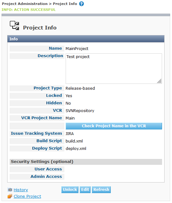 GlobAdmin Project Create EditProject