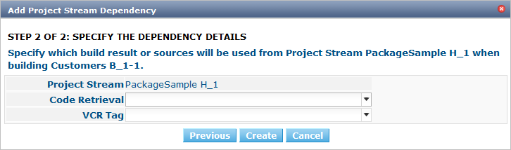 ProjAdmin ProjectStream AddDependency Step2